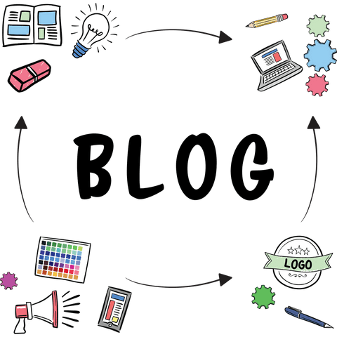 creative media and blog elements on transparent background - Download Free Stock Videos Pikwizard.com