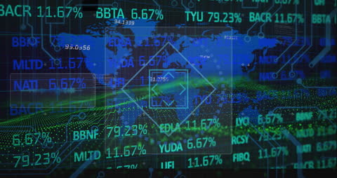 Global Stock Market Data Visualization with Digital Network