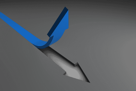 blue and gray arrows illustration on transparent background - Download Free Stock Videos Pikwizard.com