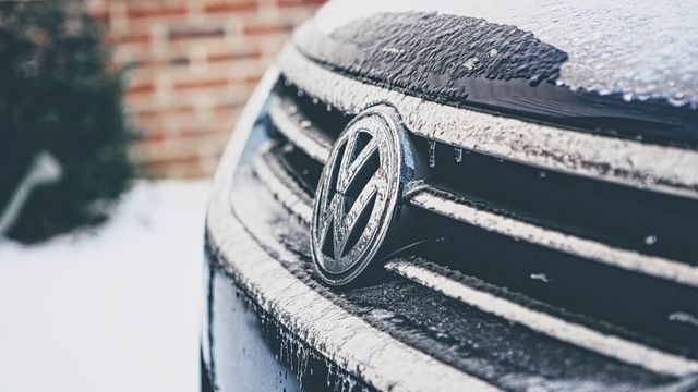 Volkswagen Car Frosted in Winter Snow - Download Free Stock Photos Pikwizard.com