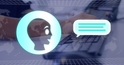 Global AI Concept with User Interactions and Technology - Download Free Stock Images Pikwizard.com