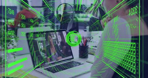 Connecting Remote Teams with Holographic AR Interface on Office Laptop