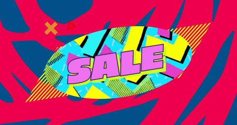 Vibrant Pop Art Sale Banner with Dynamic Colors - Download Free Stock Images Pikwizard.com