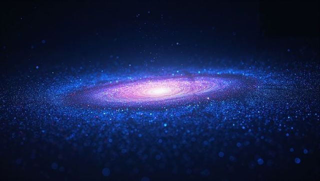 Mesmerizing spiral galaxy illuminates deep space