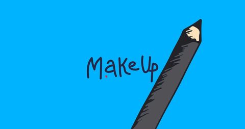 Creative Makeup Promotion with Eye Pencil Illustration - Download Free Stock Images Pikwizard.com