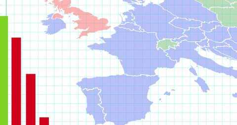 Data Visualization Concept with Europe Map and Graphs - Download Free Stock Images Pikwizard.com