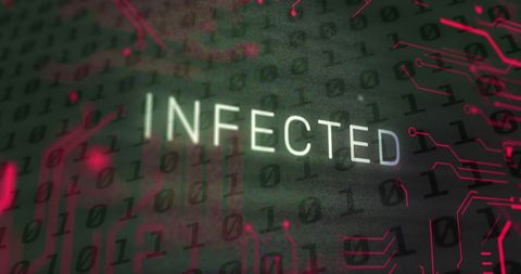 Digital Security Threat with Infected Data - Download Free Stock Images Pikwizard.com