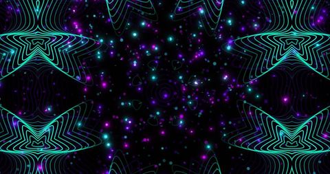 Glowing Green and Purple Abstract Light Pattern - Download Free Stock Images Pikwizard.com