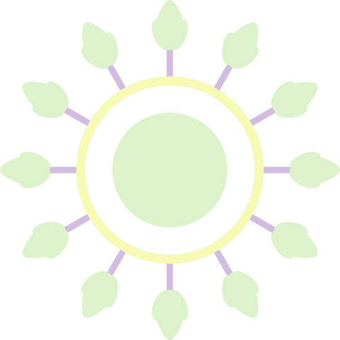 Green and Yellow Rosette Art on Transparent Background - Download Free Stock Videos Pikwizard.com