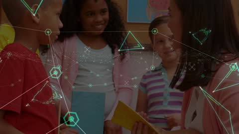 Teacher Engaging with Diverse Students in Digital Learning Environment