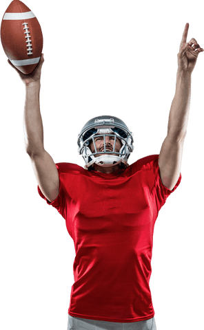 american football player celebrating with raised arms transparent - Download Free Stock Videos Pikwizard.com