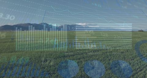 sustainable agriculture meets financial data metrics - Download Free Stock Images Pikwizard.com