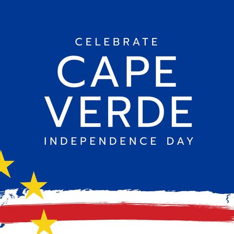 Cape verde independence day celebration banner
