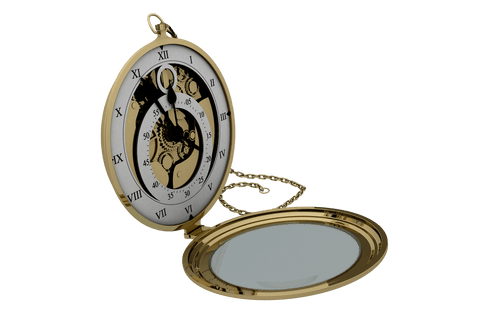 elegant transparent gold pocket watch with roman numerals - Download Free Stock Videos Pikwizard.com