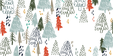 transparent forest pattern with colorful christmas trees - Download Free Stock Videos Pikwizard.com