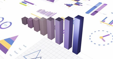 Abstract Financial Data Visualization with Graphs and Charts - Download Free Stock Images Pikwizard.com