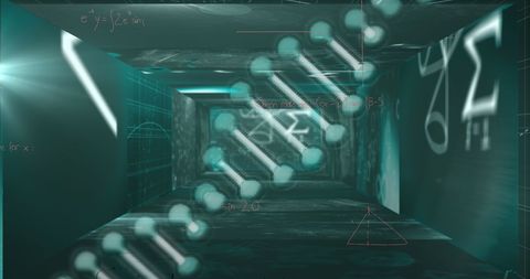 Digital Representation of DNA Strand with Data Visualization - Download Free Stock Images Pikwizard.com