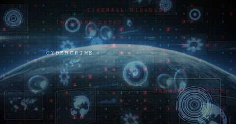 Global Cybersecurity Concerns Over Digital Crime and Malware Threats - Download Free Stock Images Pikwizard.com