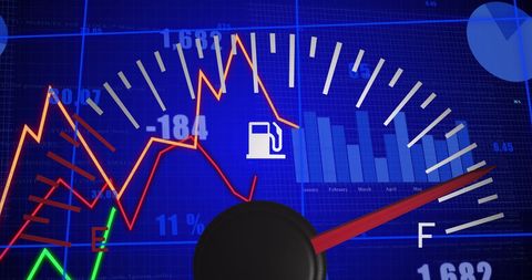 Data Visualization and Fuel Gauge Interface Design - Download Free Stock Images Pikwizard.com