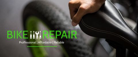 Bike maintenance promotion highlighting reliability and professionalism