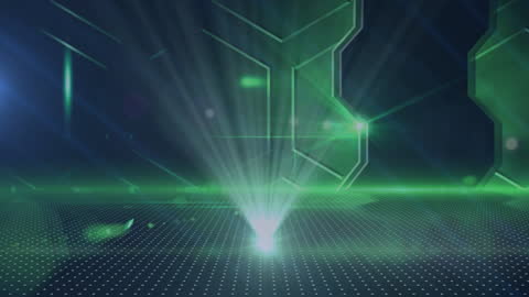 Futuristic Green Digital Network with Light Trails