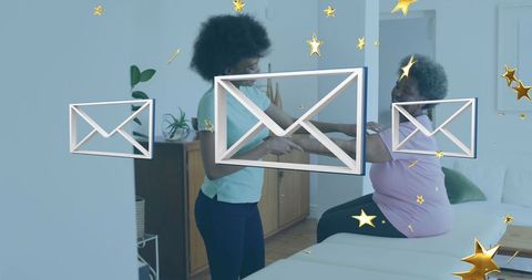 Compassionate caregiver assisting elderly woman at home