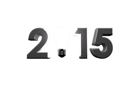 Creative 2015 Design with Lightbulb on Transparent Background - Download Free Stock Videos Pikwizard.com