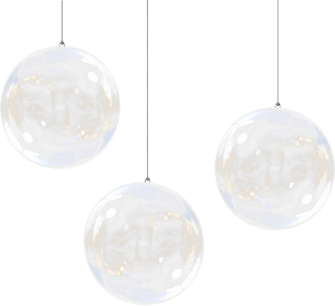 shiny transparent christmas baubles on strings - Download Free Stock Videos Pikwizard.com
