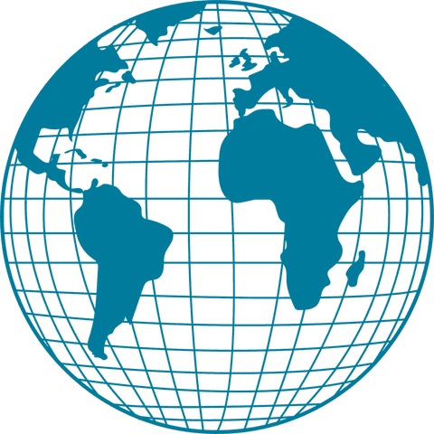 Blue Wireframe Globe with Transparent Background Showing Continents - Download Free Stock Videos Pikwizard.com