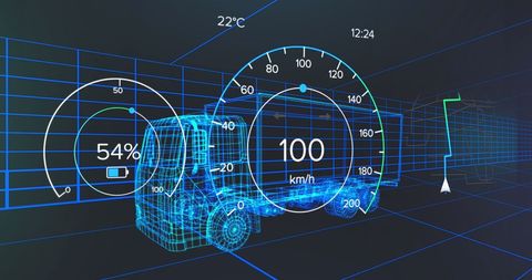 Digital interface concept for autonomous trucks on grid