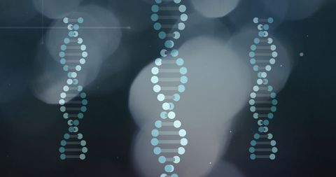 Abstract DNA Strands on Blurred Background for Scientific Research - Download Free Stock Images Pikwizard.com