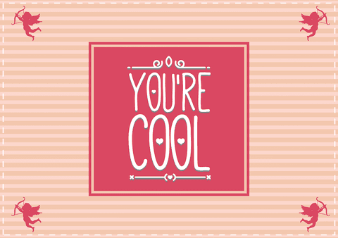 you're cool love message on transparent background - Download Free Stock Videos Pikwizard.com