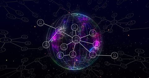 Global Network Connections with Futuristic Digital Interface - Download Free Stock Images Pikwizard.com