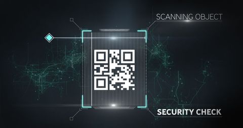 Digital QR Code Scanning Interface Concept Background - Download Free Stock Images Pikwizard.com