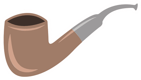 smoking pipe illustration on transparent background - Download Free Stock Videos Pikwizard.com