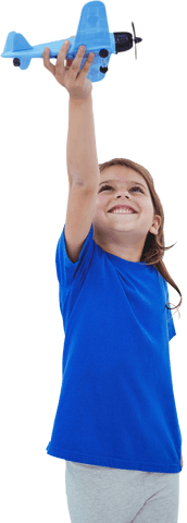 joyful child playing with transparent toy airplane - Download Free Stock Videos Pikwizard.com