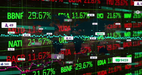 Digital Display of Stock Market Data with Mixed Up Information