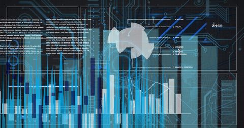 Futuristic Data Processing and Analysis Interface - Download Free Stock Images Pikwizard.com