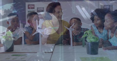 Classroom Energy Models With Engaged Pupils