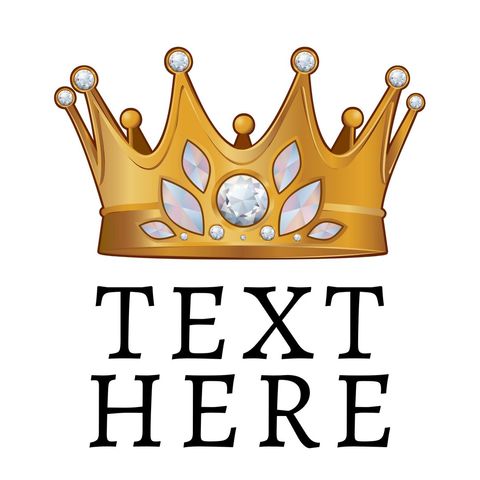 Majestic Crown Template with Jewel Accents for Regal Invitations - Download Free Stock Templates Pikwizard.com