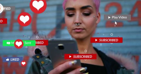 Youth Engaging with Social Media Notifications on Smartphone