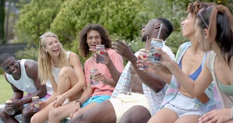 Diverse Friends Enjoying Outdoor Social Gathering