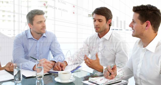 Business Meeting with Financial Analysis and Collaboration - Download Free Stock Photos Pikwizard.com