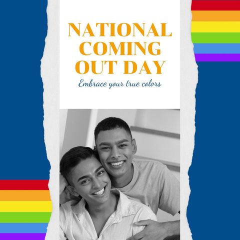 Joyful Celebration of National Coming Out Day with Smiling Couple