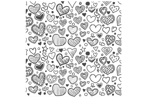 transparent hand-drawn heart pattern on white background - Download Free Stock Videos Pikwizard.com