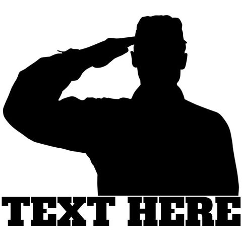 silhouette of person saluting symbolizing honor - Download Free Stock Templates Pikwizard.com