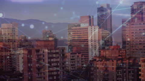 Connected Communication Networks in Urban Architecture Landscape