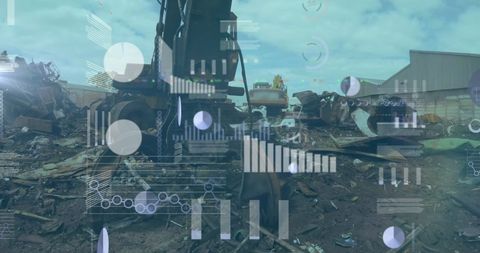 Advanced Data Visualization at Industrial Construction Site - Download Free Stock Images Pikwizard.com