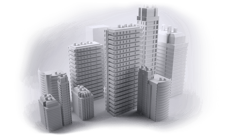 3d skyscrapers models illustration on transparent background - Download Free Stock Videos Pikwizard.com