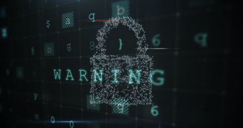 Digital Padlock Security Warning Abstract Interface - Download Free Stock Images Pikwizard.com